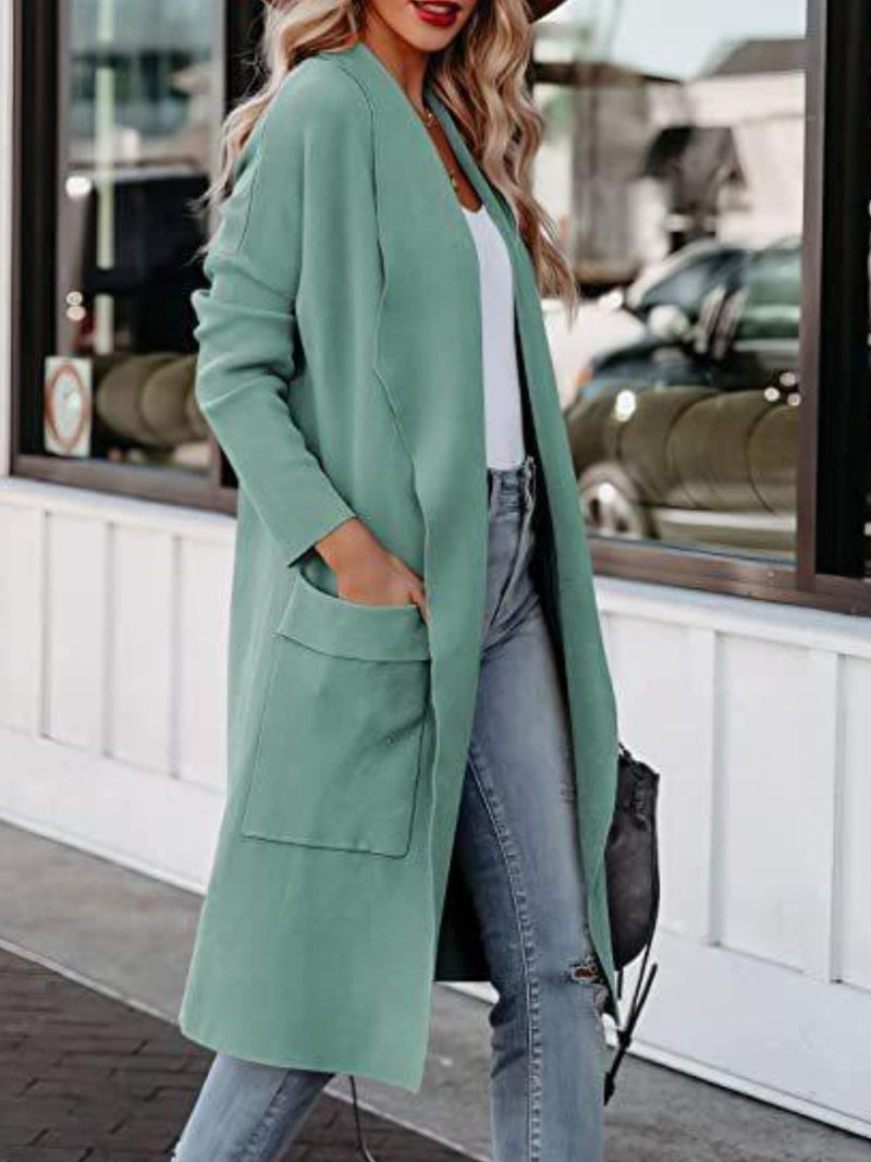 Sicily Open Front Dropped Shoulder Outerwear