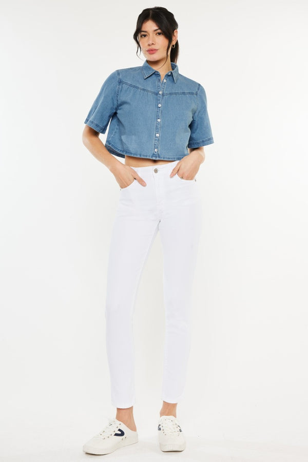 Marina Kancan High Rise Ankle Skinny Jeans