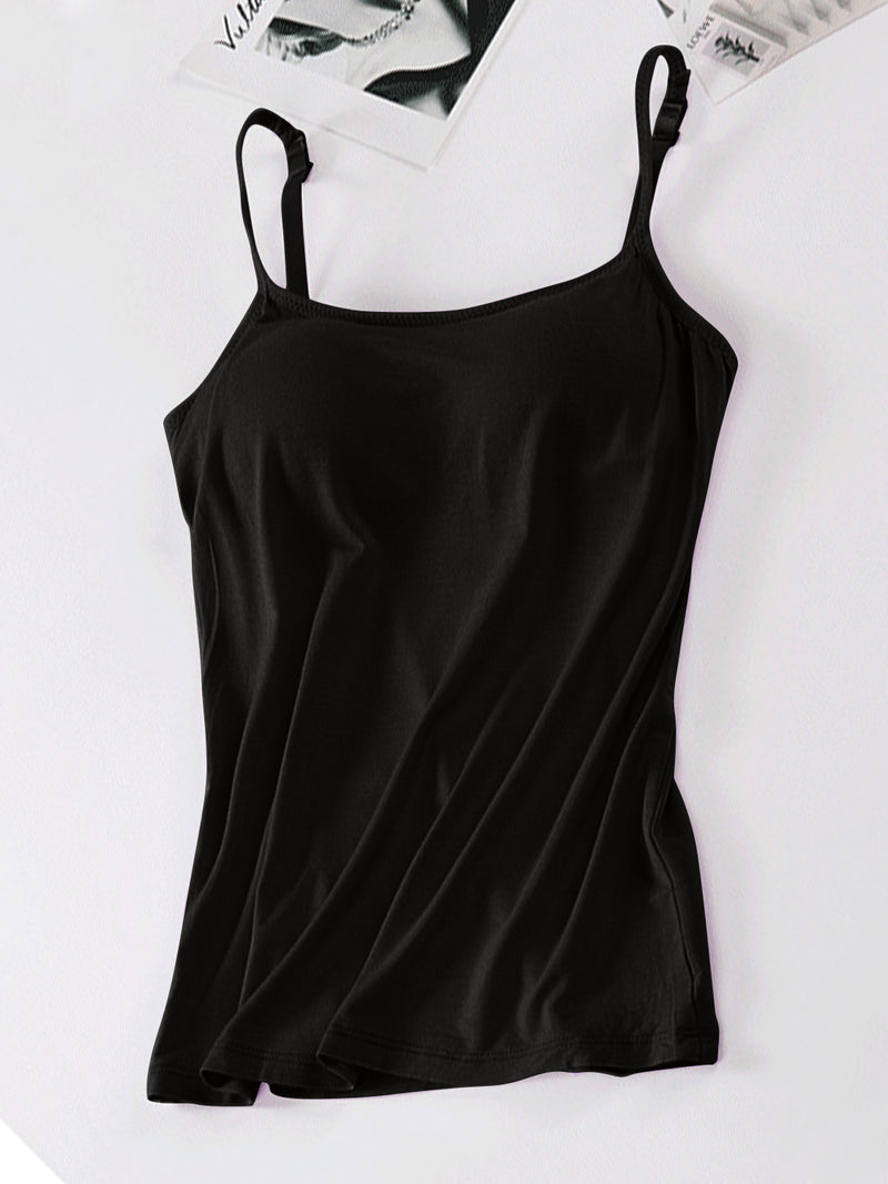 Luellen Built in Braw Scoop Neck Adjustable Strap Cami -- Deal of the day!