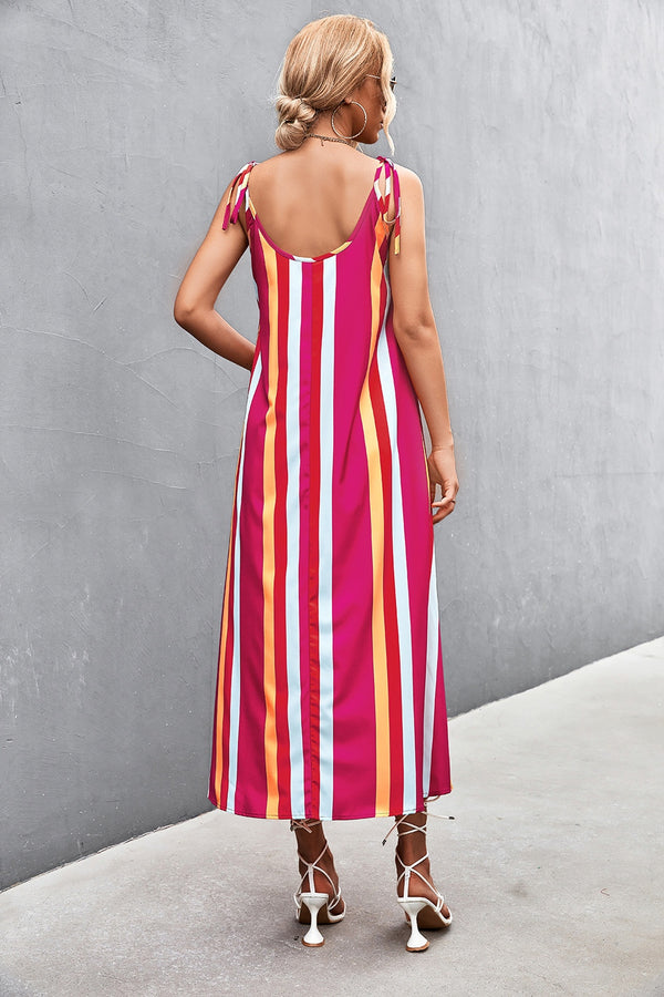 Westyn Striped Scoop Neck Cami Dress