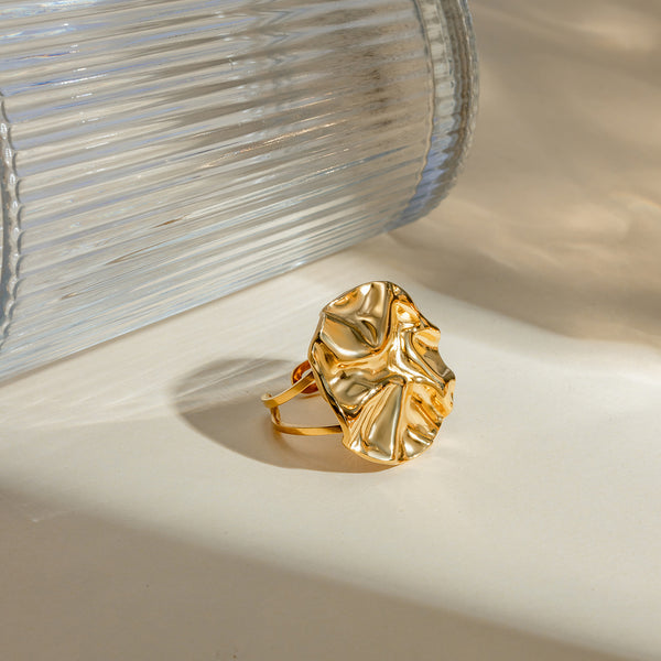 Karter 18K Gold-Plated Irregular Open Ring