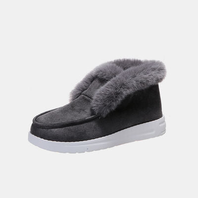 Milan Furry Suede Snow Boots