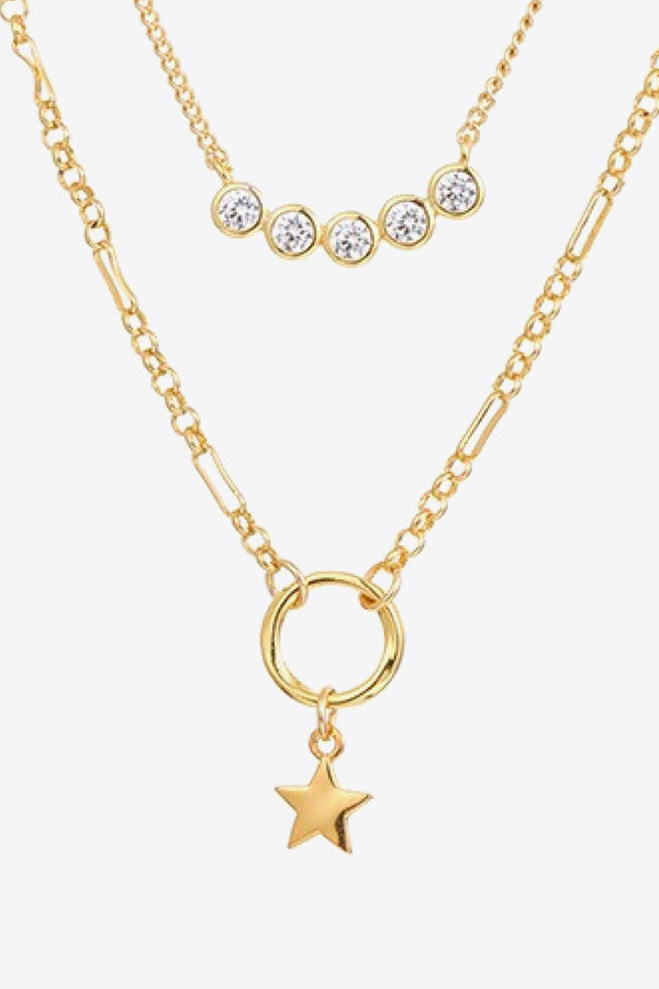 Kahlan Zircon Star Pendant Necklace