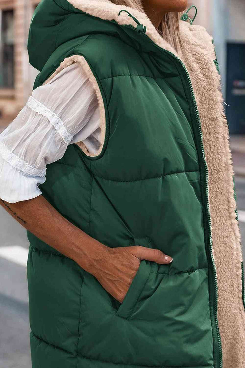 Ryker Zip-Up Longline Hooded Vest