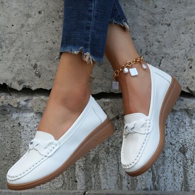 Jeffrey Weave Wedge Heeled Loafers -- Deal of the day!
