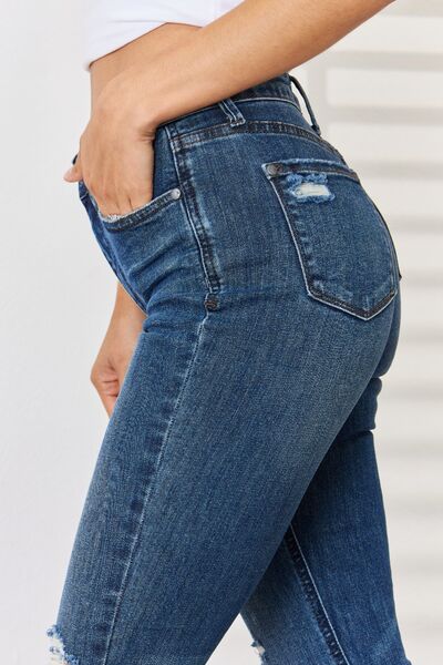 Kelsey Full Size High Waist Distressed Slim Jeans