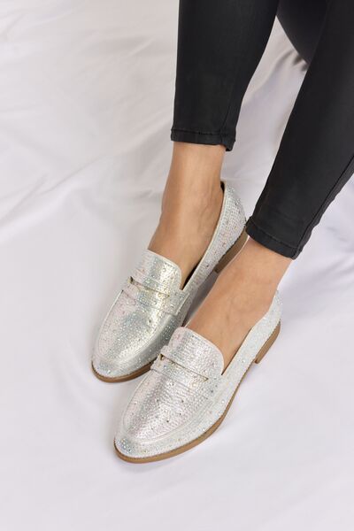 Toby Forever Link Rhinestone Point Toe Loafers