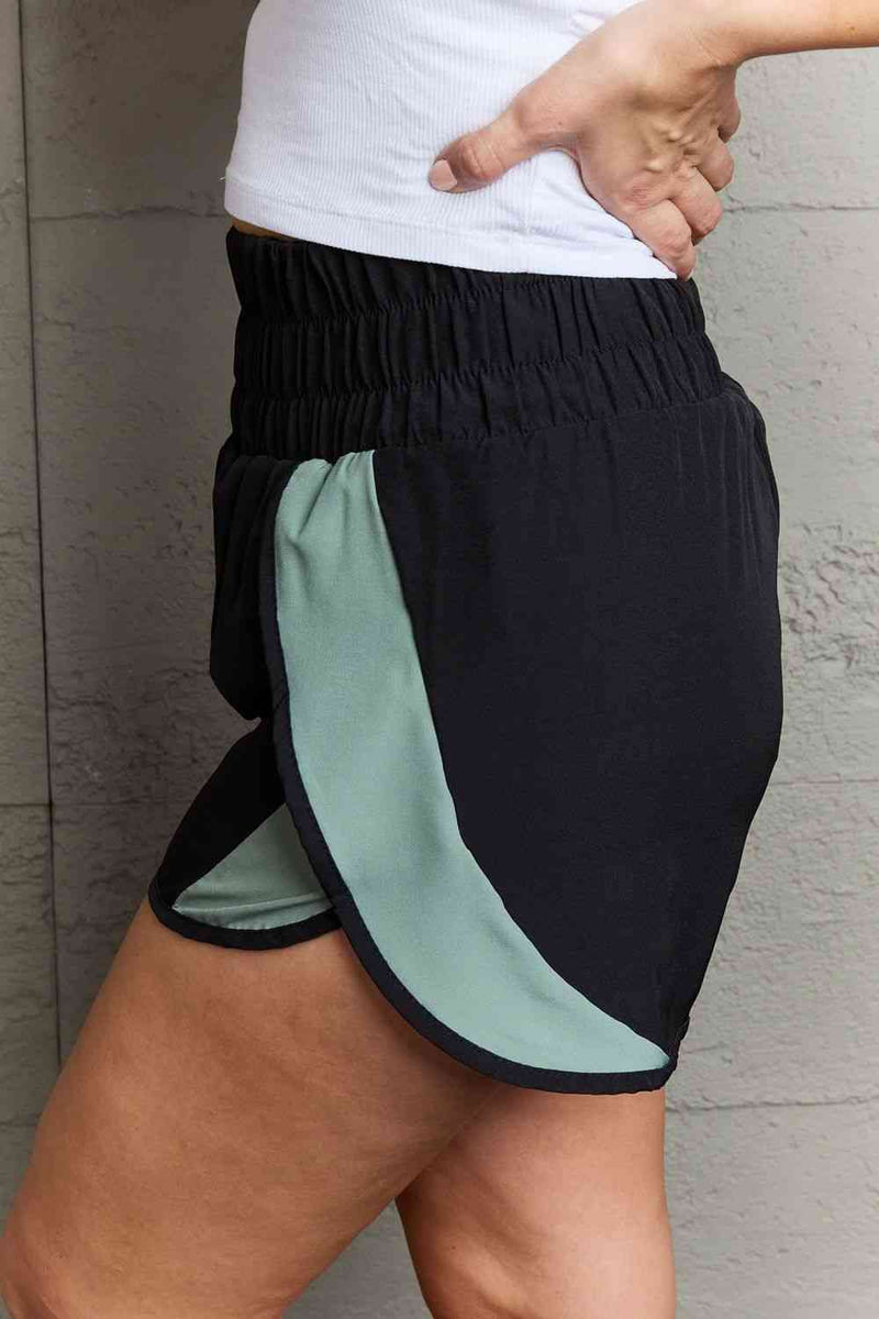 Lisa Put In Work High Waistband Contrast Detail Active Shorts