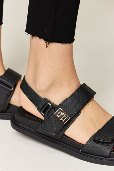 Ingrid Velcro Double Strap Slingback Sandals