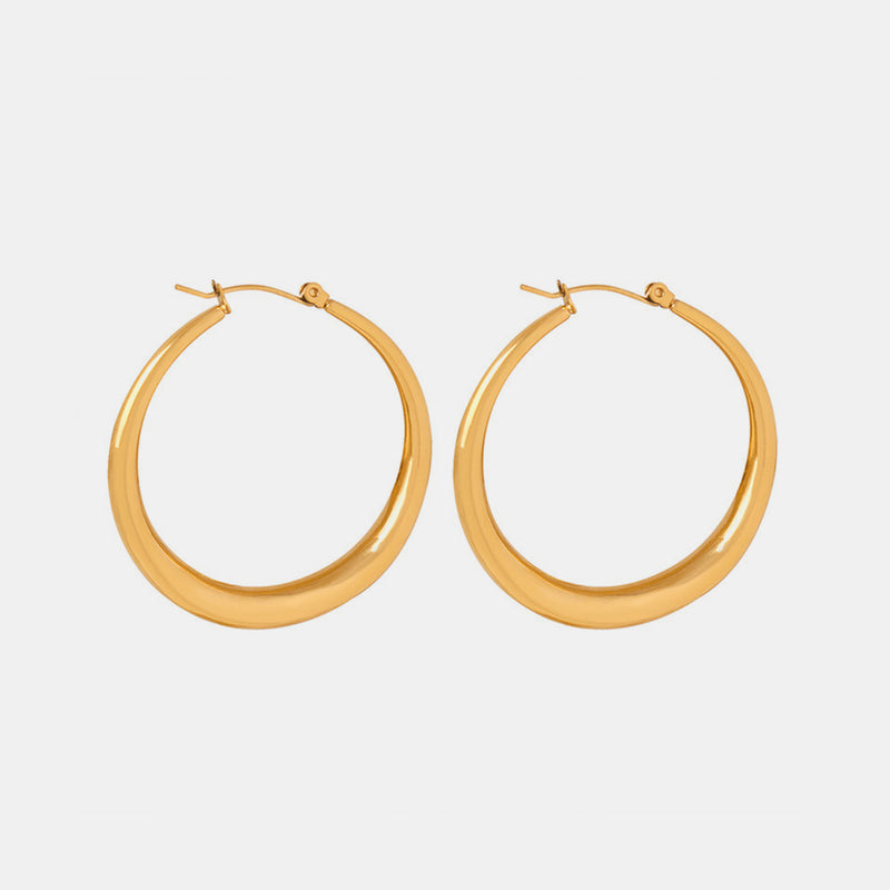 Miles 18K Gold-Plated Hoop Earrings
