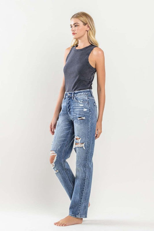 Janell 90'S Vintage Slim Straight Jean