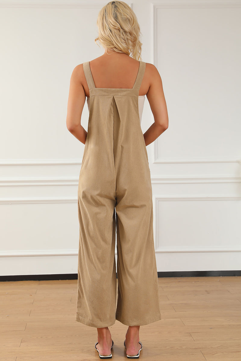 Caley Pocketed Wide Leg Overall