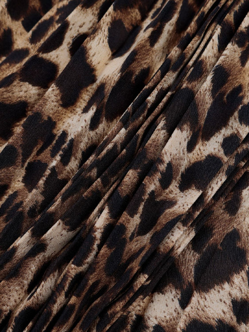 "OH. MY. GOD!" Perfee Pleated Leopard Maxi Skirt