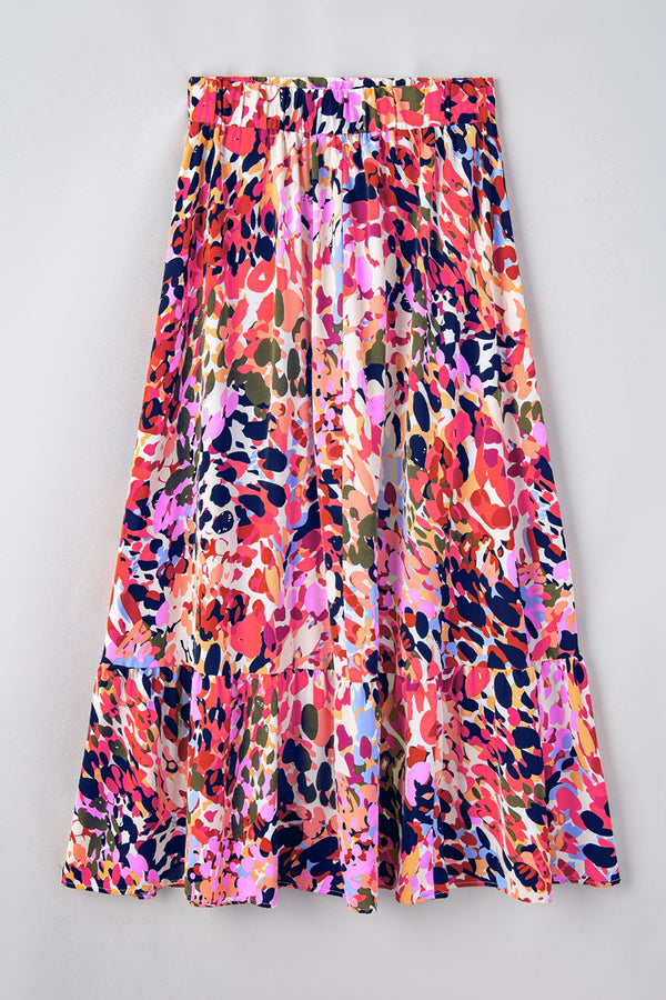 Sutherland Printed Elastic Waist Skirt