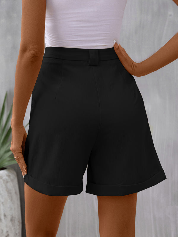 Brielle Pocketed Mid-Rise Waist Shorts