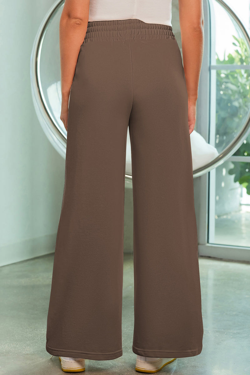 Gage Drawstring Wide Leg Pants with Pockets