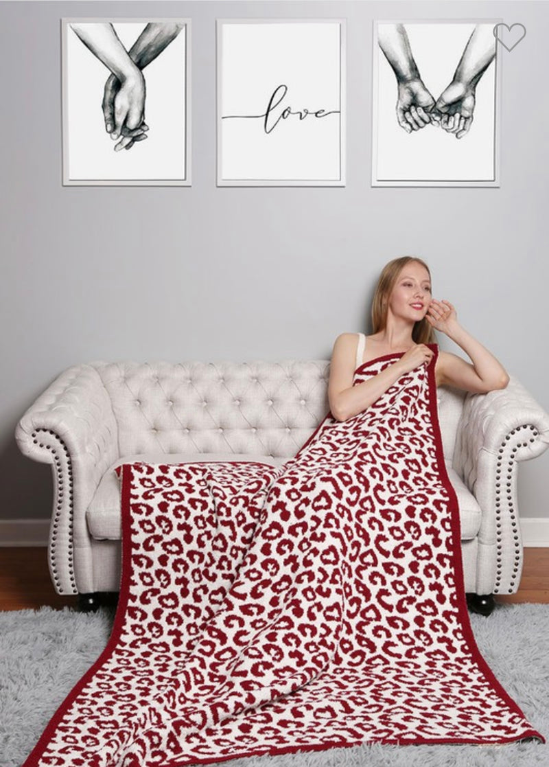 Lilly Leopard Print Luxury Soft Throw Blanket *Preorder
