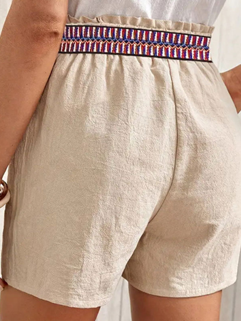 Belen High Waist Shorts with Pockets