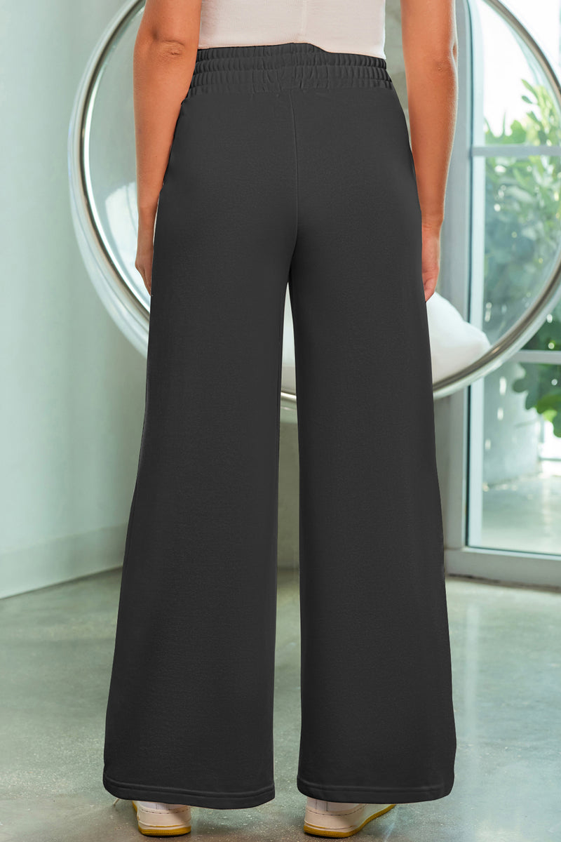 Gage Drawstring Wide Leg Pants with Pockets