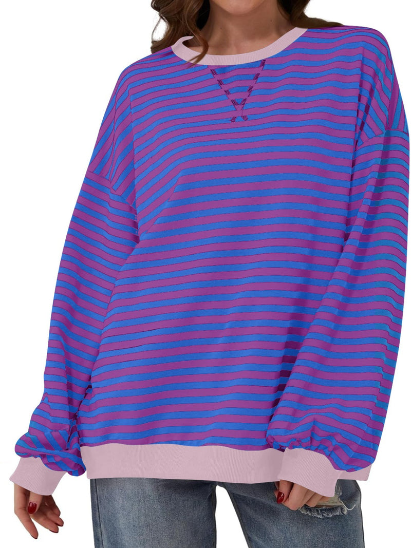Finn Contrast Striped Long Sleeve Sweatshirt