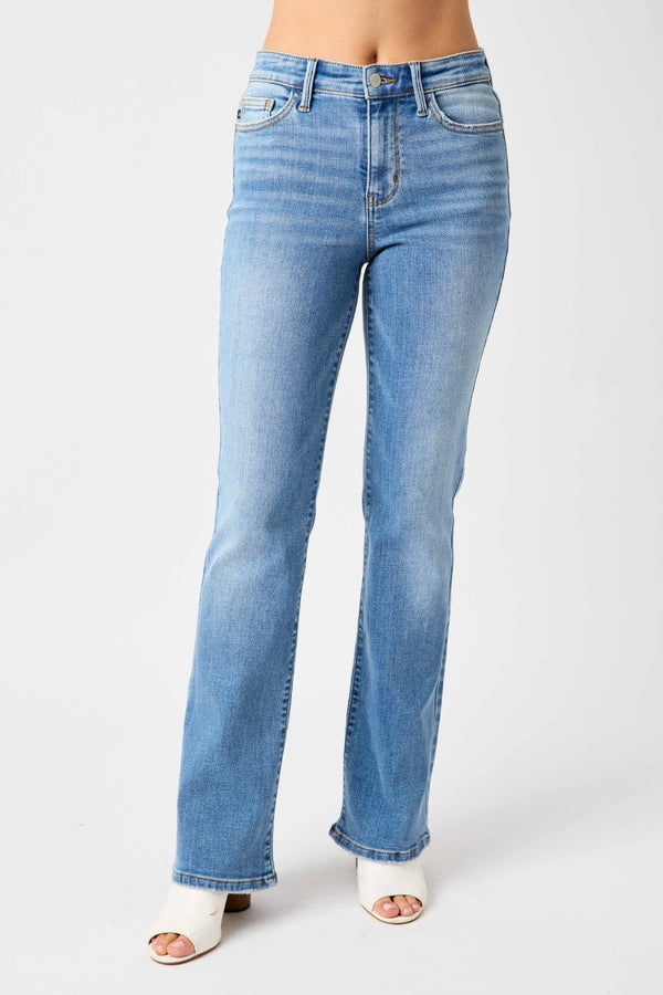 Benson Judy Blue Full Size High Waist Straight Jeans