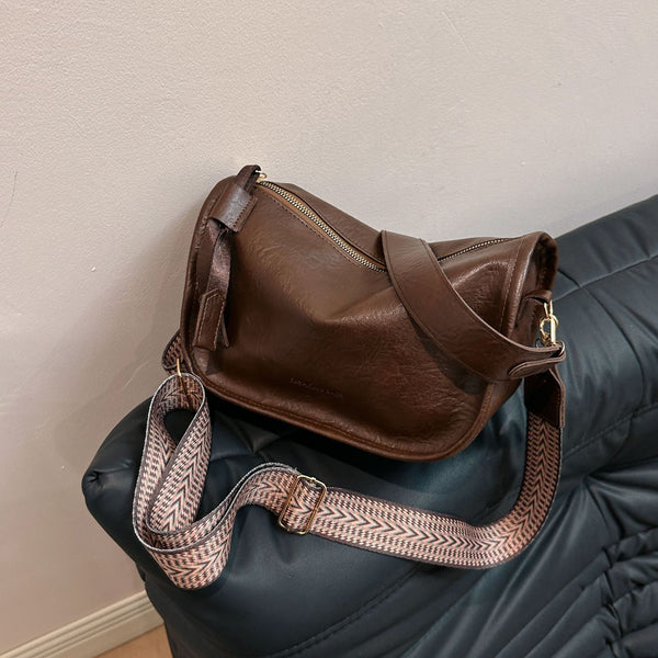 Dana PU Leather Double Strap Shoulder Bag