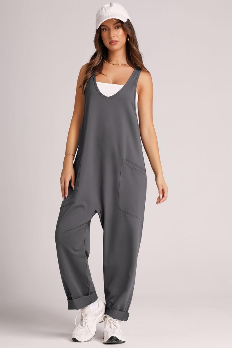 Sorcha Wide Strap Jumpsuit with Pockets
