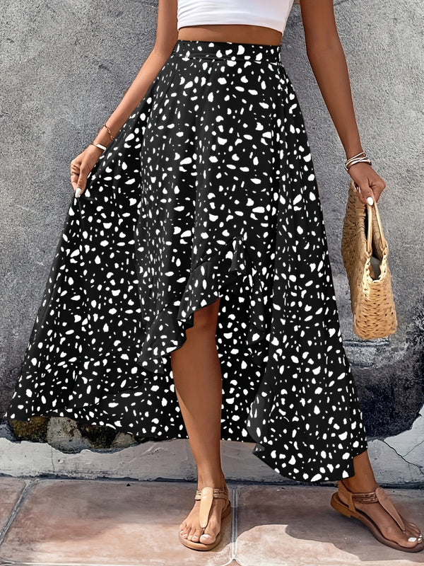 Nori High-Low Printed Skirt - Deal of the Day!