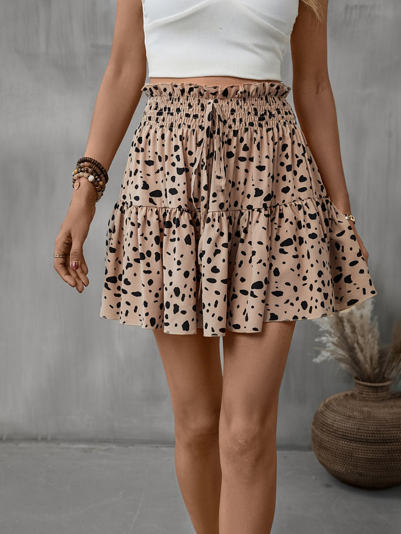Starla Frill Tied Printed Mini Skirt- Deal of the Day!