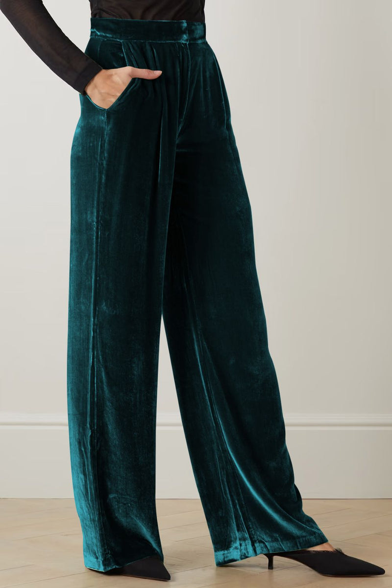 Kyrie Loose Fit High Waist Long Pants with Pockets