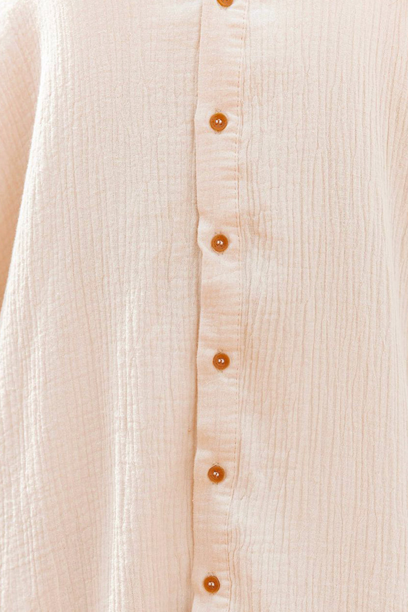 Raeve Slit Button Up Shirt Dress