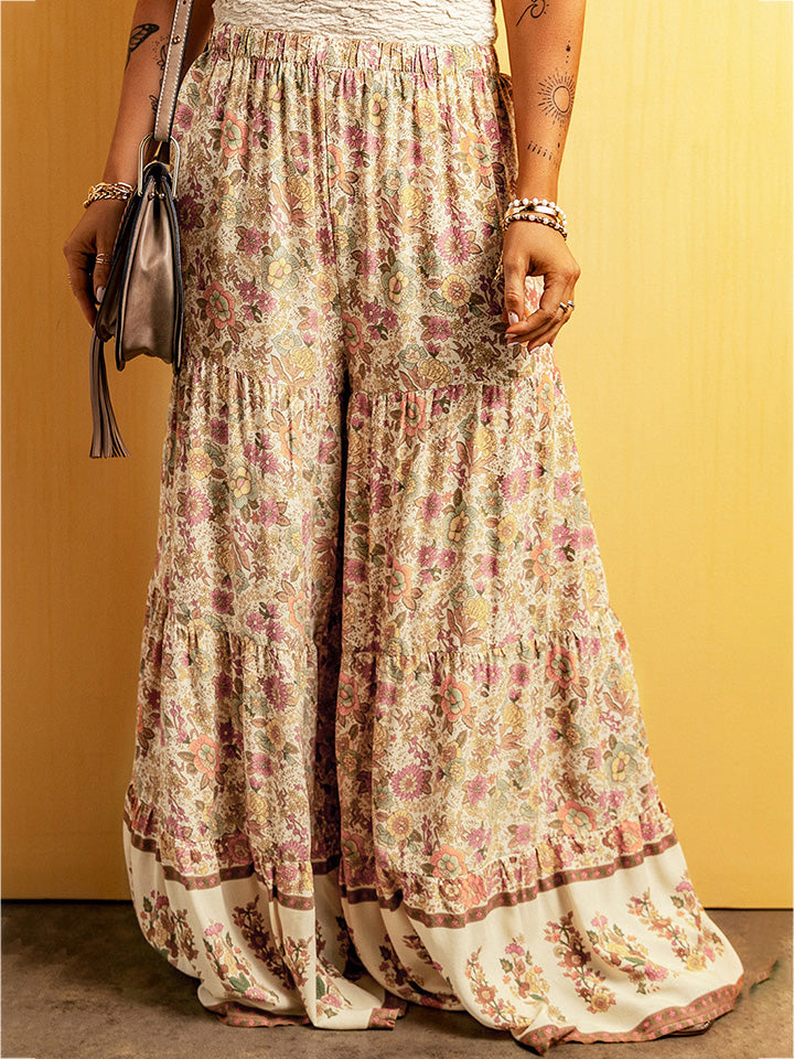 Finley Floral Tiered Wide Leg Pants