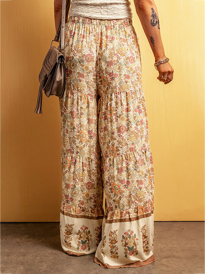 Finley Floral Tiered Wide Leg Pants