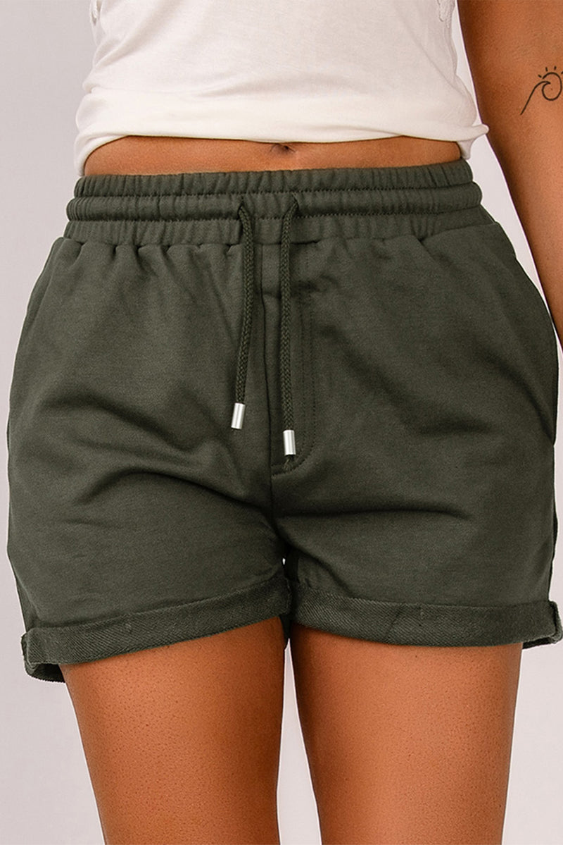 Deal of the Day Madelyn Drawstring Waist Cuffed Shorts