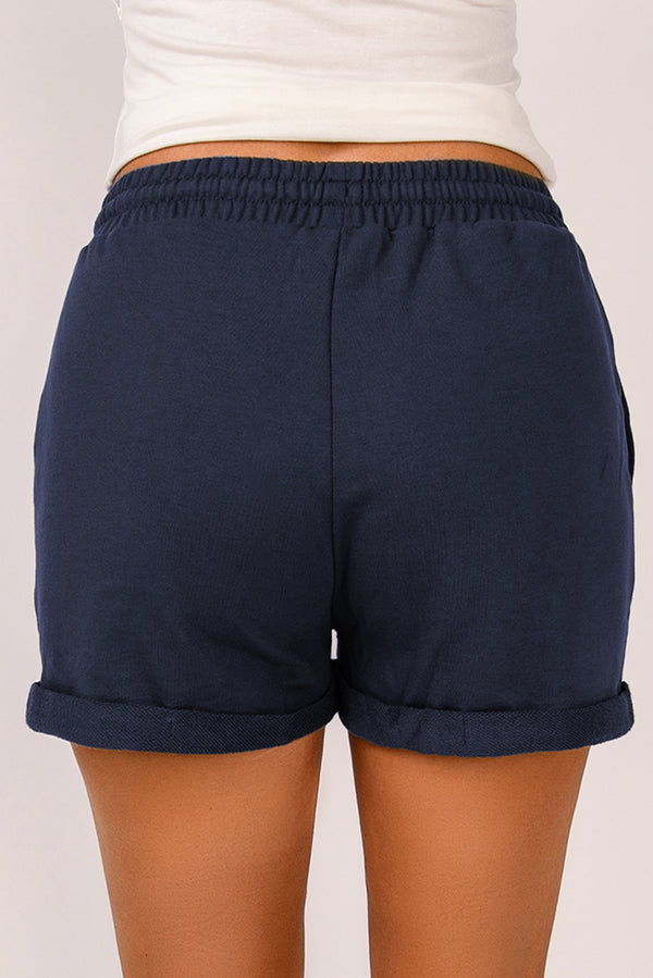 Madelyn Drawstring Waist Cuffed Shorts- Deal of the Day!