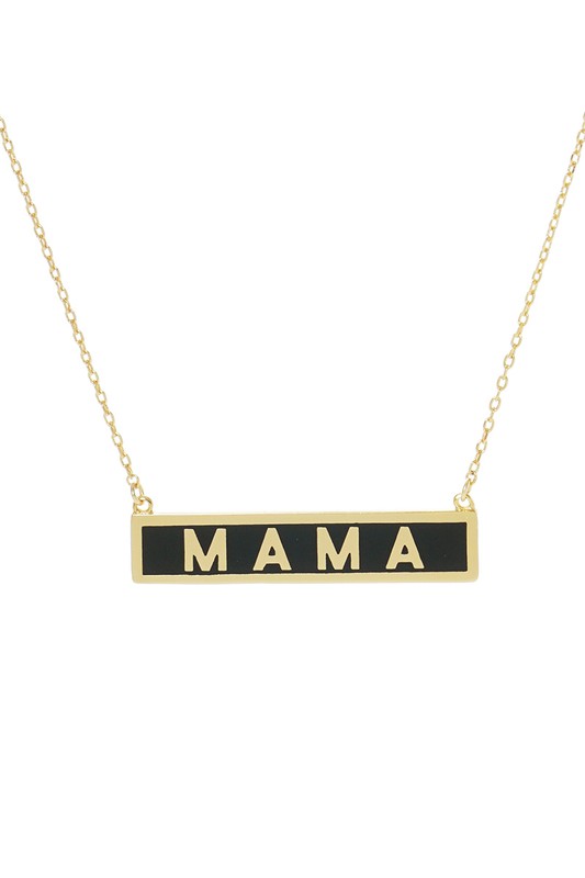 Adrian Gold-Dipped MAMA Pendant Necklace