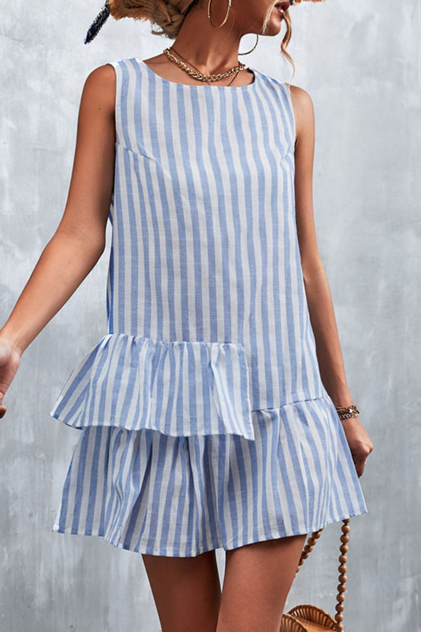 Emory Striped Layered Sleeveless Dress -- Deal of the day!