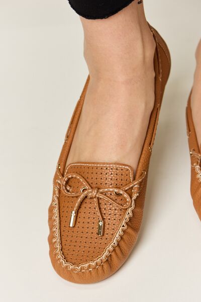 Oceane Bow Decor Flat Loafers -- Deal of the day!