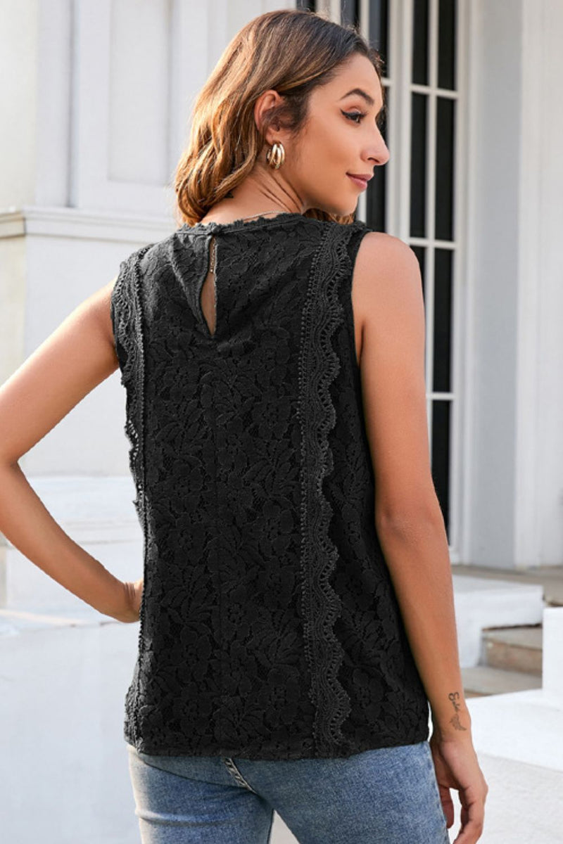 Corrine Lace V-Neck Tank- Deal of the Day!