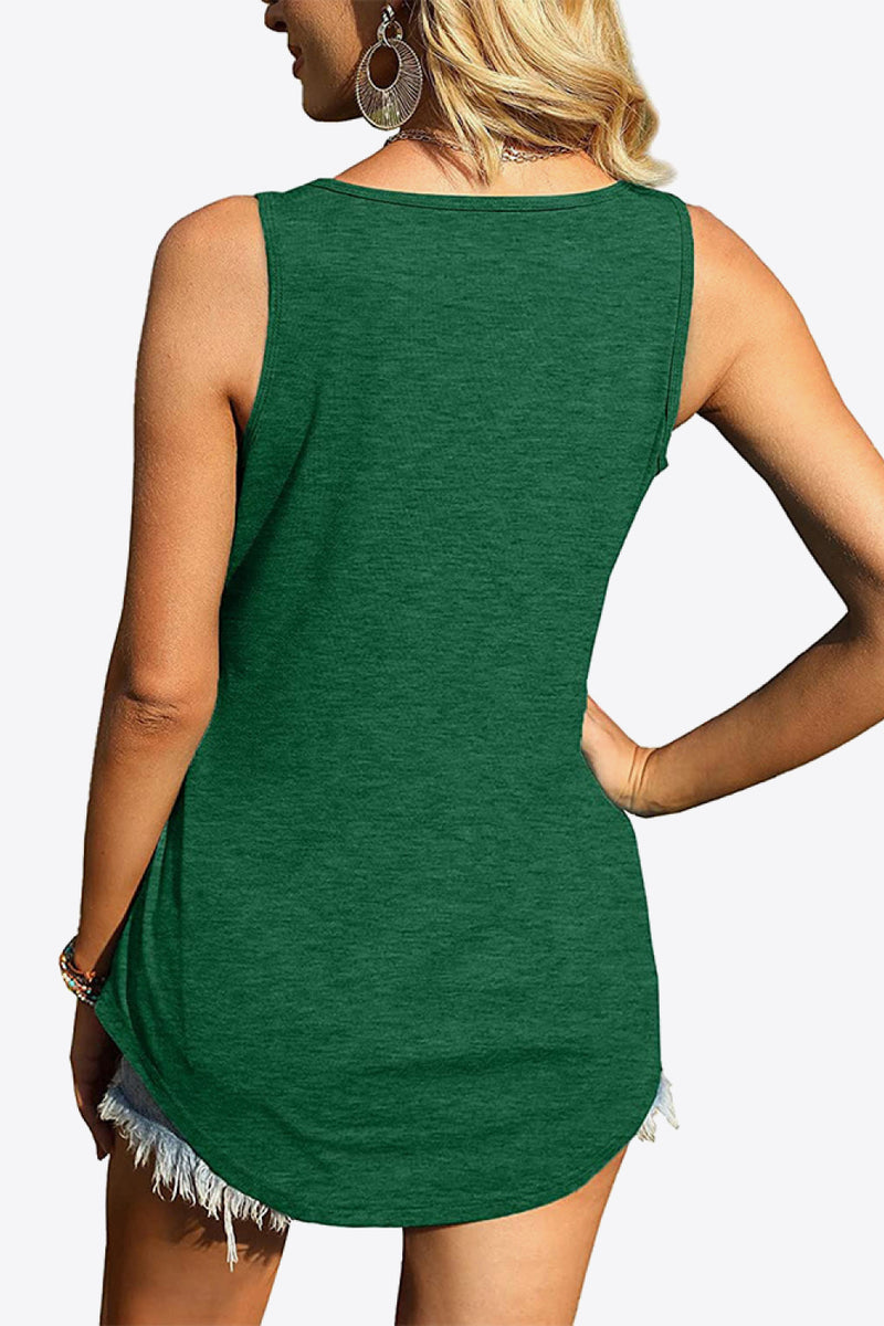 Deal of the Day Mason Curved Hem Square Neck Tank