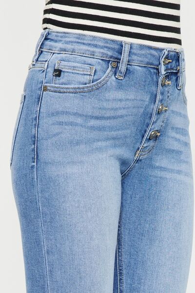 Ashton Distressed Cat's Whiskers Button Fly Jeans