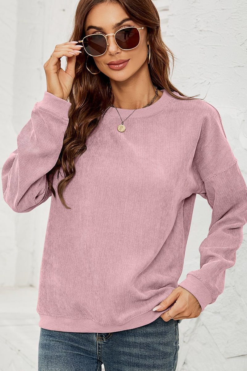 Romilly Dropped Shoulder Round Neck Sweatshirt