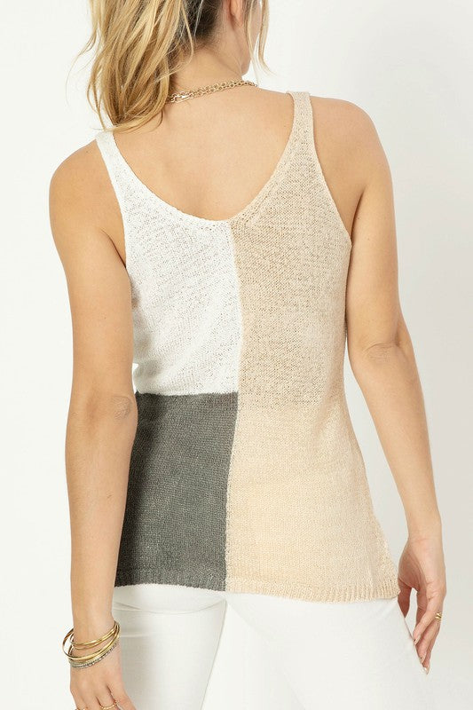 Maurice Color blocked cami top