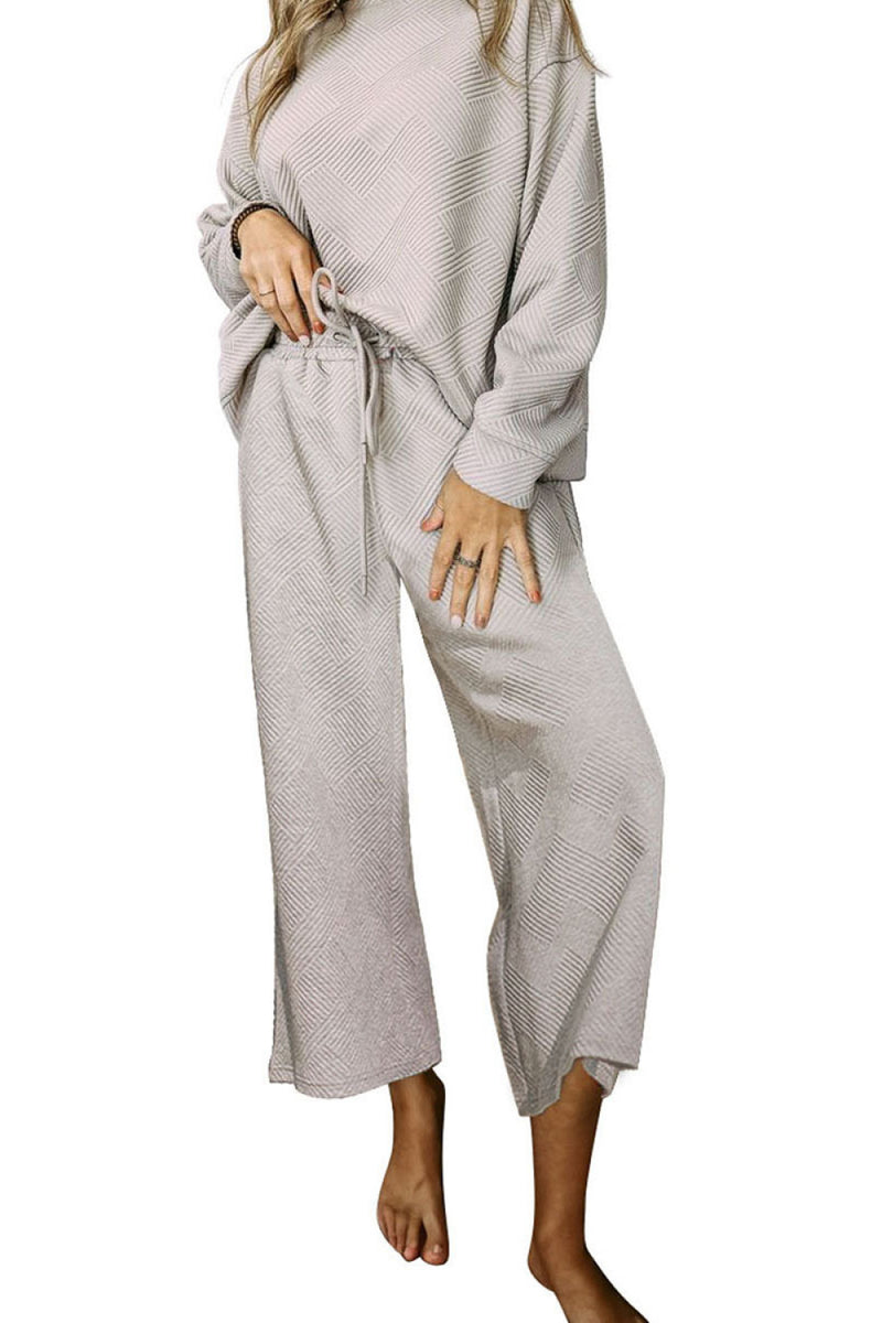 Nellie Dropped Shoulder Top and Pants Set