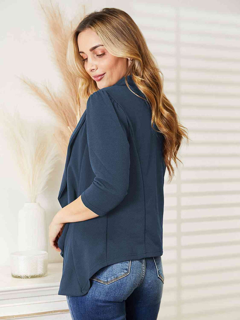 Raleigh Ninexis Open Front 3/4 Sleeve Full Size Cardigan -- Deal of the day!