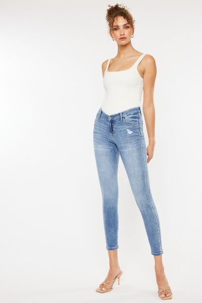 Audra High Waist Cat's Whiskers Skinny Jeans