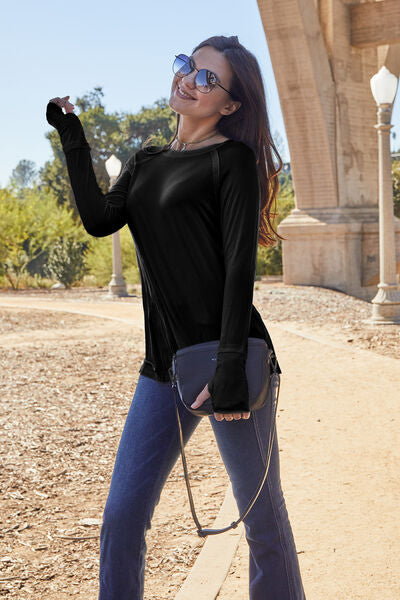 Xena Basic Bae Full Size Round Neck Long Sleeve T-Shirt- Deal of the Day!