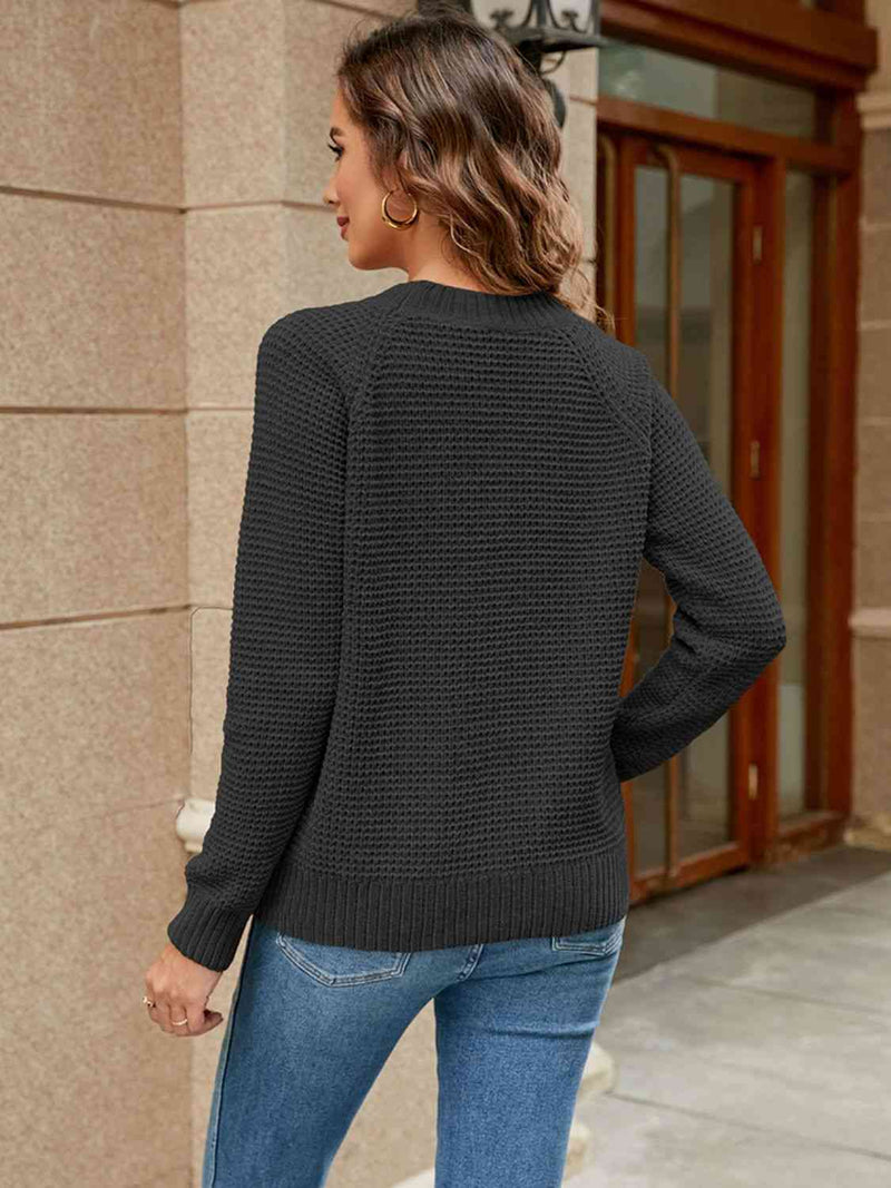 Dakota Round Neck Raglan Sleeve Sweater