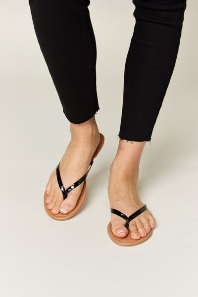 Olivia PU Leather Open Toe Sandals