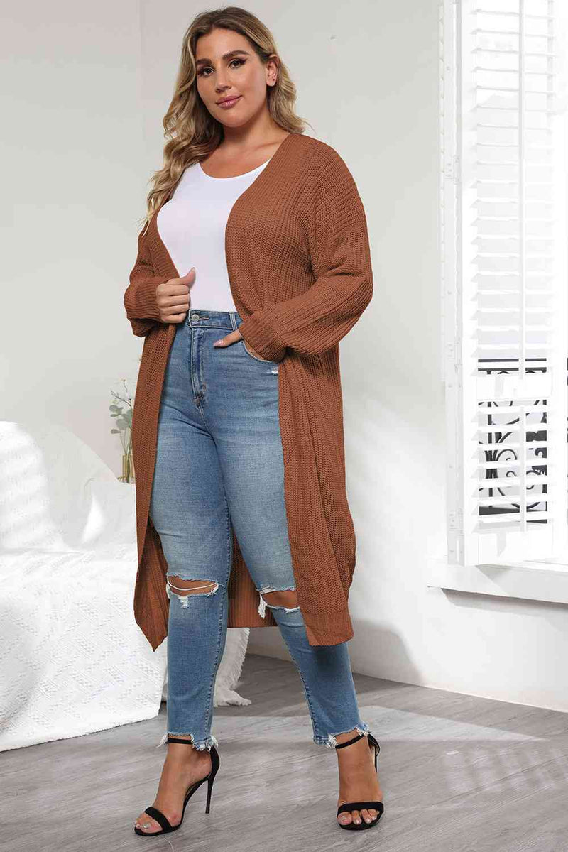 Kiera Plus Size Open Front Long Sleeve Cardigan -- Deal of the day!